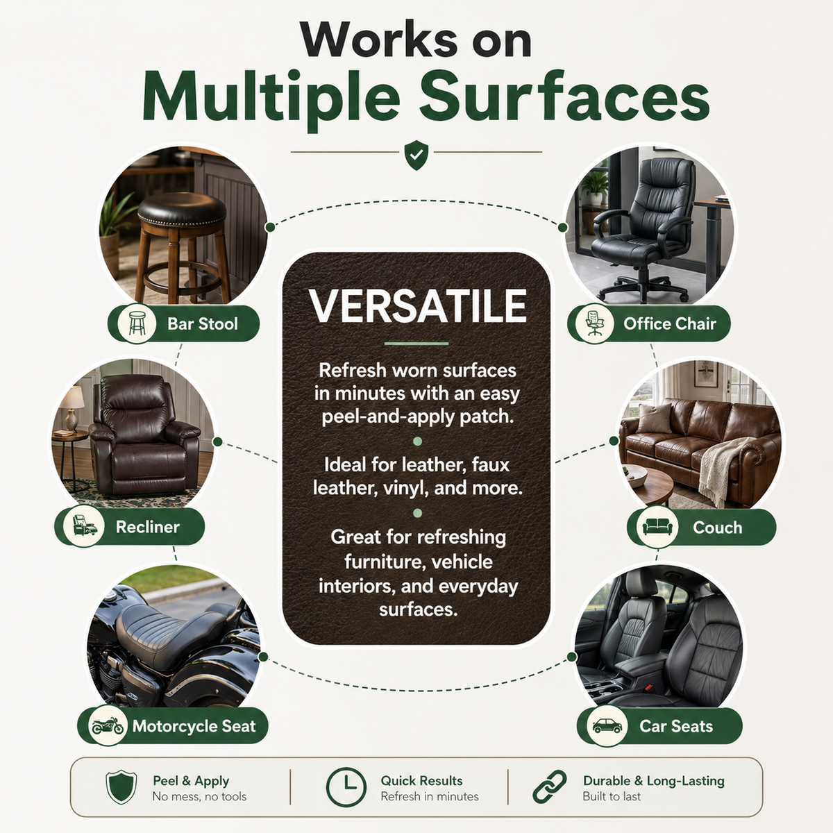 Self-adhesive Leather Repair Patch